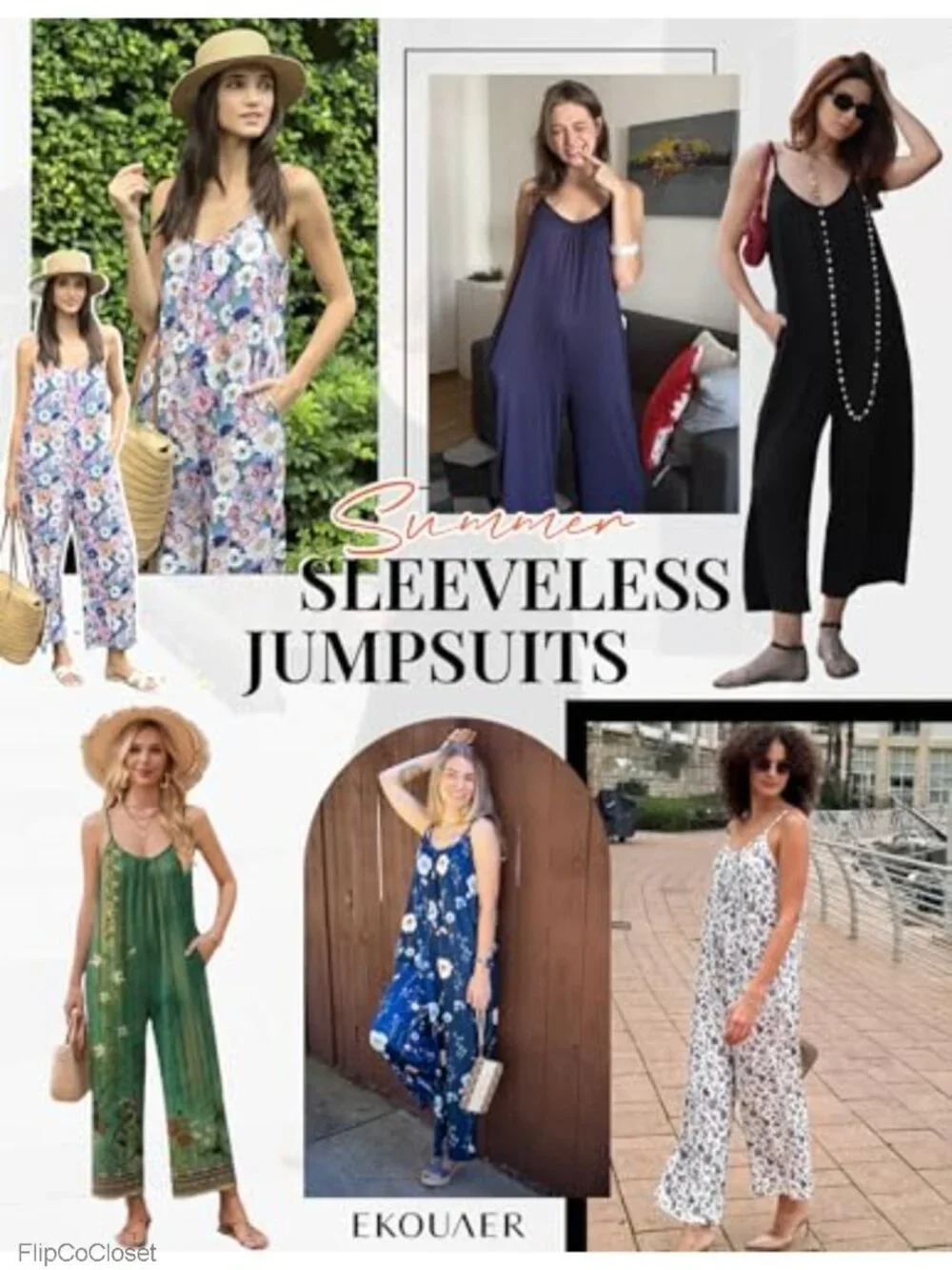 Boho Wide Leg Jumpsuit Women Sleeveless Summer Romper Adjustable Spaghetti